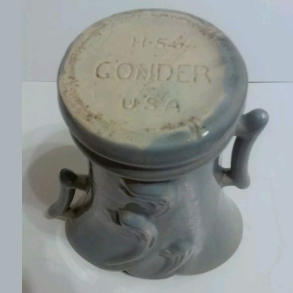 Gonder 2 Handled Vase, Blue/Gray - Picture 5 of 7